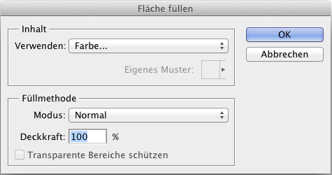 Flächen füllen